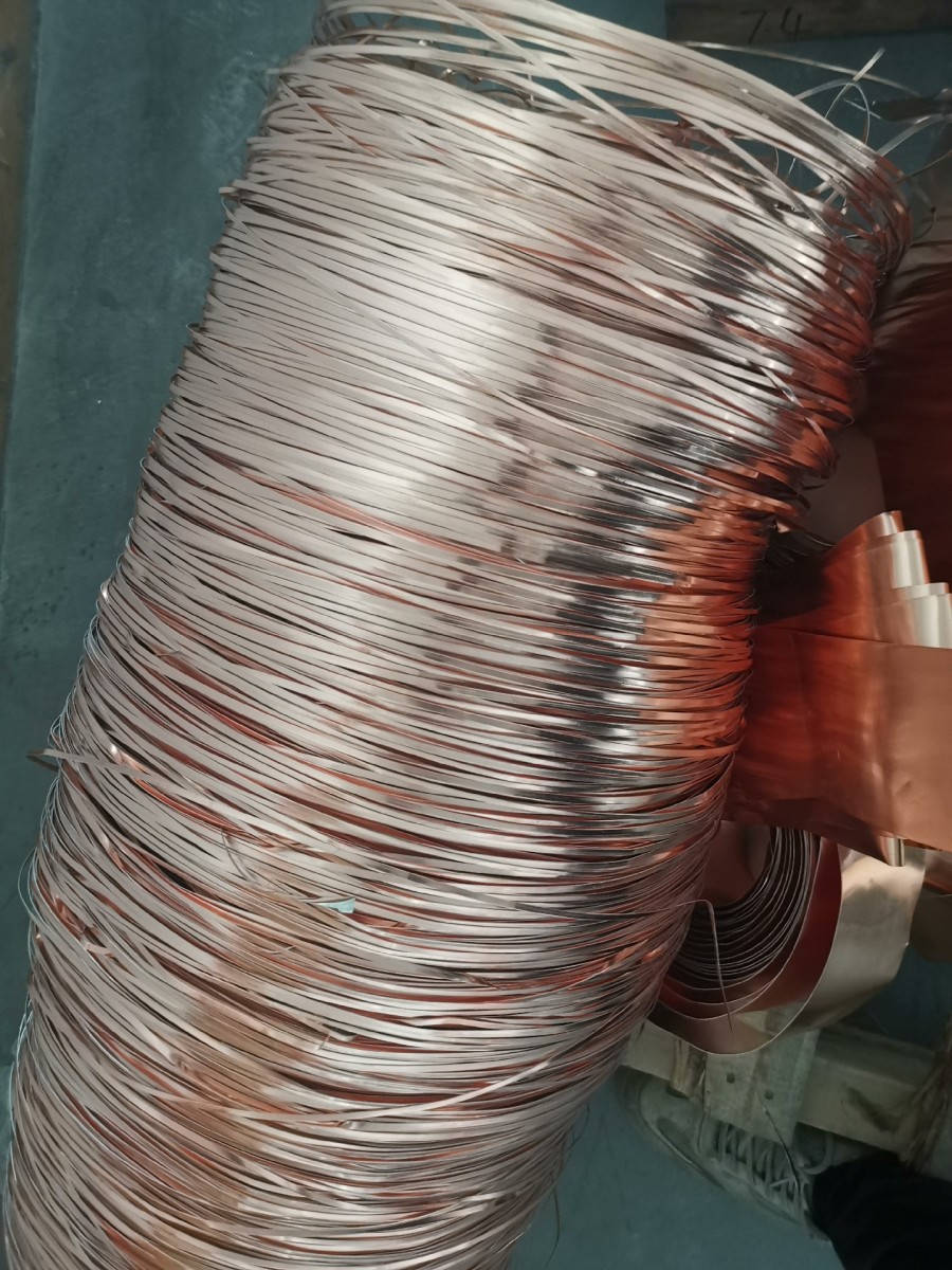 producto terminado de alambre plano de cobre enrollado
