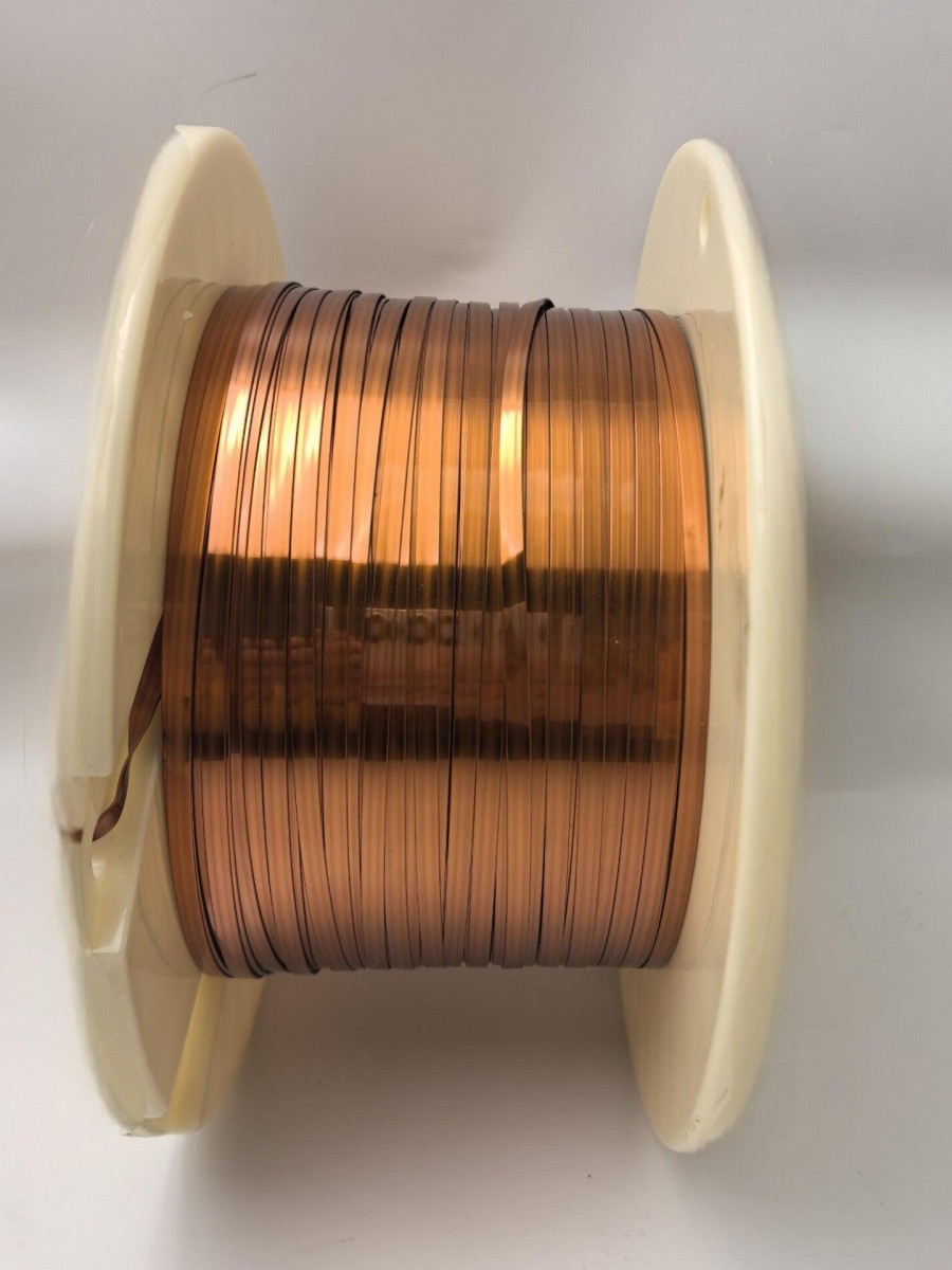 coiled copper flat wire