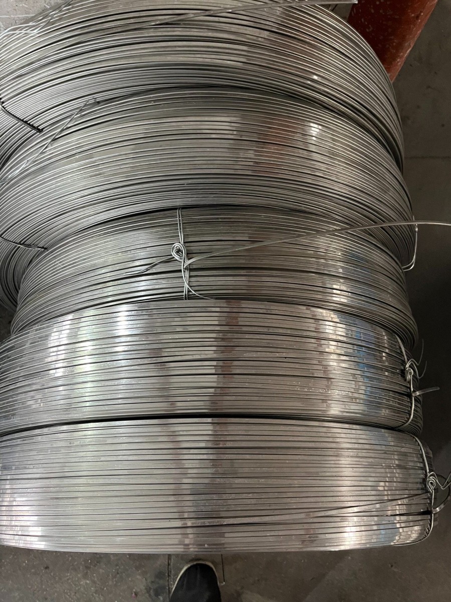coiled metal flat wire