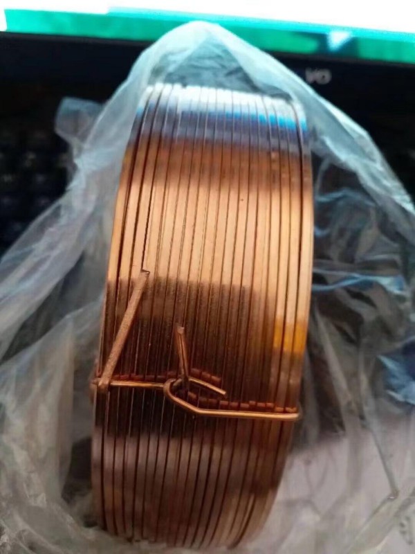 finished product copper flat wire precision formed