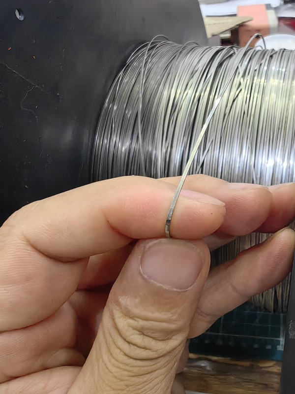 finished product stainless steel flat wire precision formed