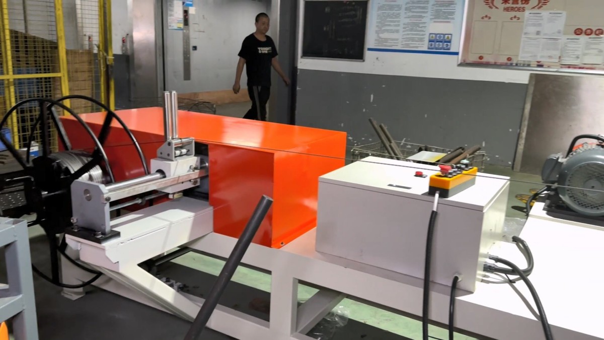 heavy duty flattener auto coiling system machine outlet