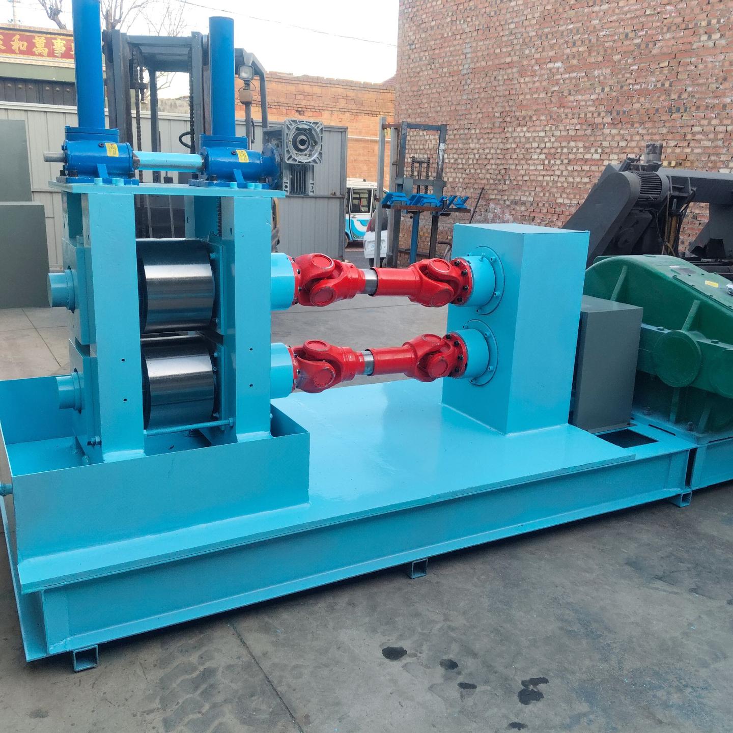 lake blue 2 roll mill customizable color wire flattening equipment
