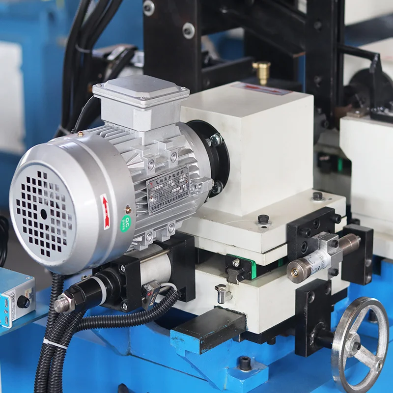 pneumatic double head tube chamfering machine single spindle power head detail