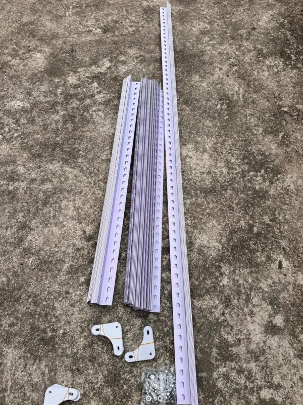 powder coated perforated aluminum profile for frame