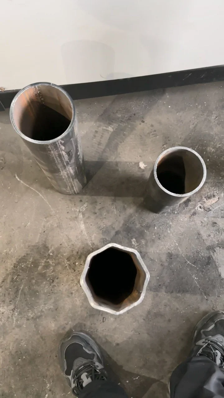 tube reducing before after comparison