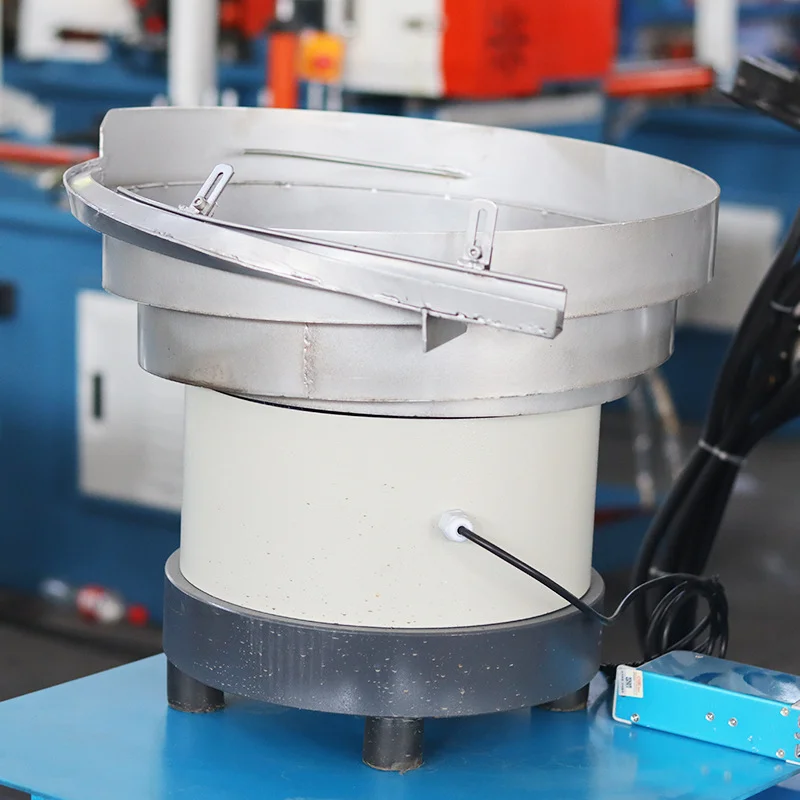 vibratory bowl feeder for pneumatic double head tube chamfering machine