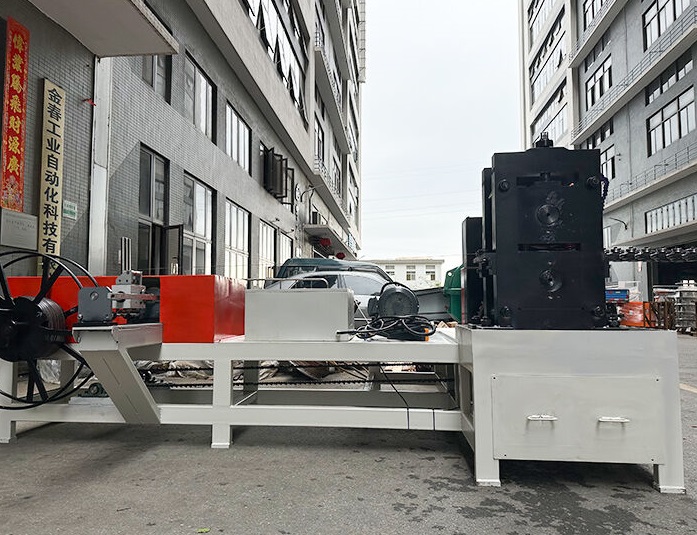 wire flattening production line main machine coiling system