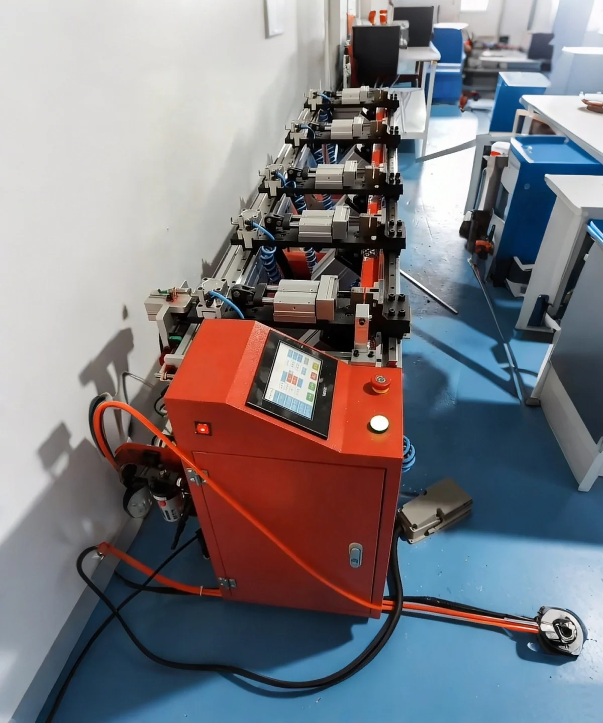 workshop overview of cnc profile punching machine