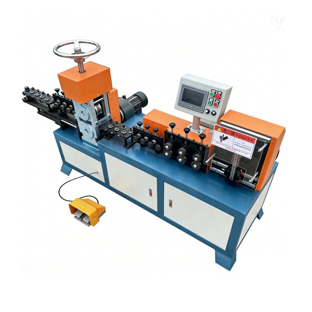 cnc wire straightening flattening and cut to length machine img3