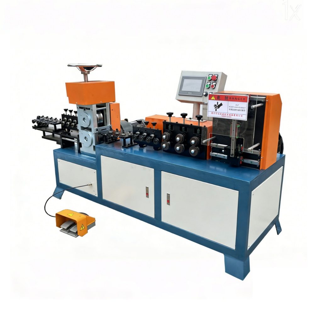 cnc wire straightening flattening and cut to length machine img4