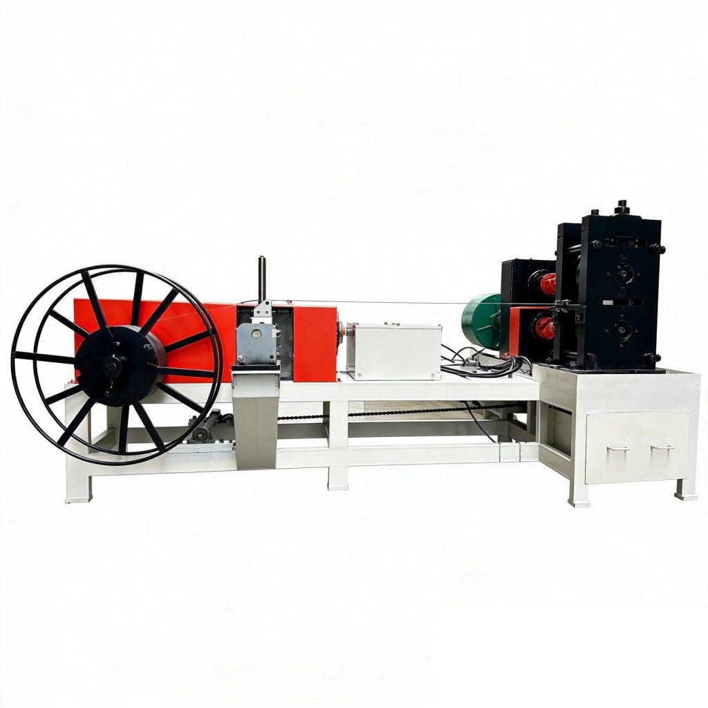 heavy duty wire flattening machine with coiler alekvs img3